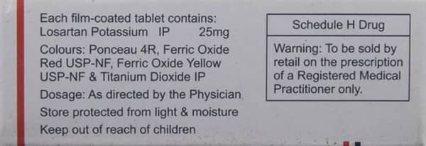 Losanorm 25mg Strip Of 10 Tablets