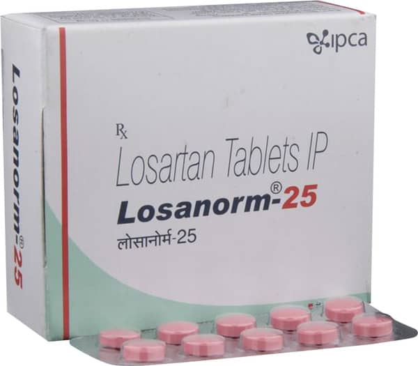 Losanorm 25mg Strip Of 10 Tablets