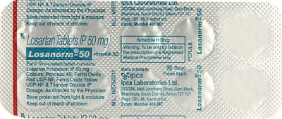Losanorm 50mg Strip Of 10 Tablets