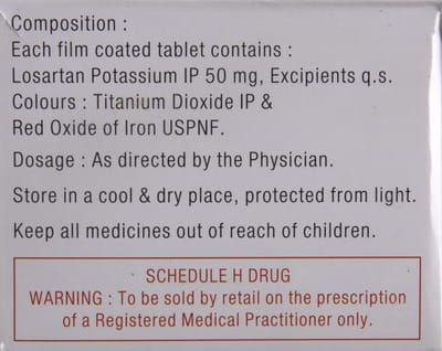 Losar 50mg Strip Of 15 Tablets