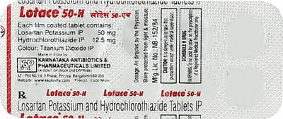 Lotace H 50mg Strip Of 10 Tablets