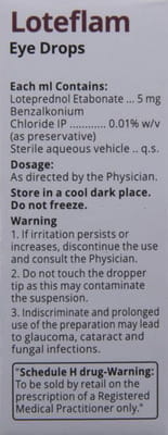 Loteflam Bottle Of 5ml Eye Drops