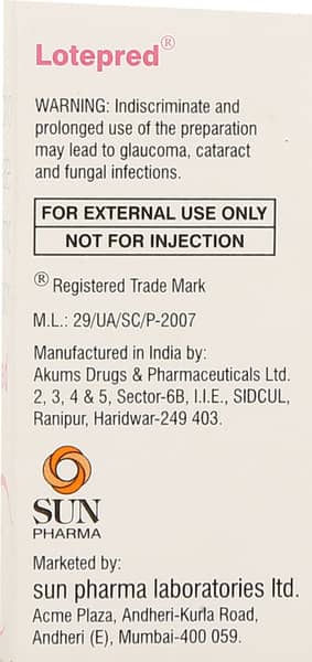 Lotepred 0.5% Bottle Of 5ml Eye Drops