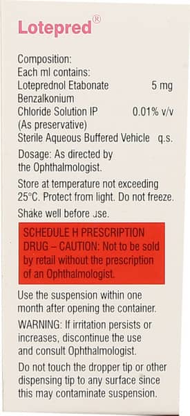 Lotepred 0.5% Bottle Of 5ml Eye Drops