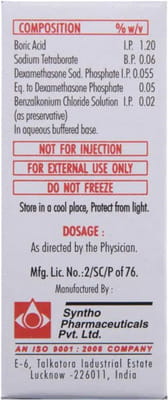 Low Dex Bottle Of 5ml Eye Drops