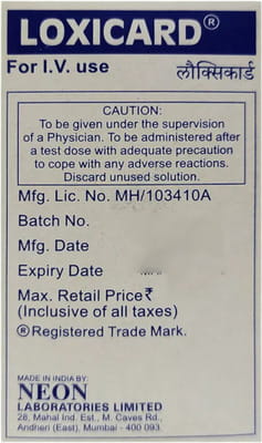 Loxicard 2% Vial Of 50ml Injection
