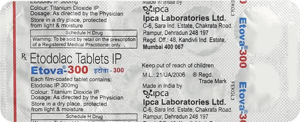 Etova 300mg Strip Of 10 Tablets