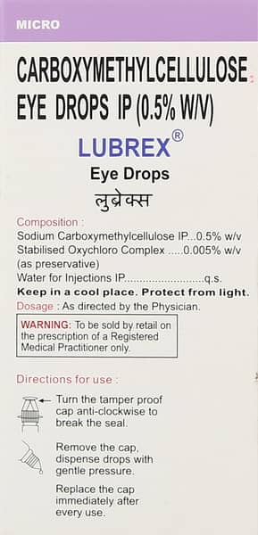 Lubrex Bottle Eye Drops