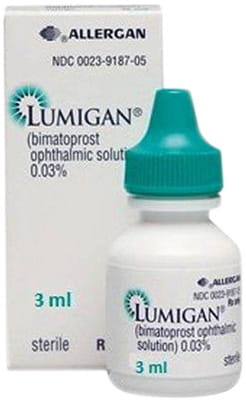 Lumigan 0.03% Bottle Of 3ml Eye Drops