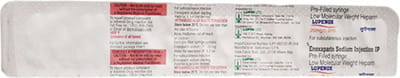 Lupenox 20mg Pre Filled Syringe Of 0.2ml Injection
