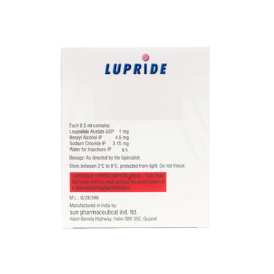 Lupride 1mg Ampoule Of 0.5ml Injection
