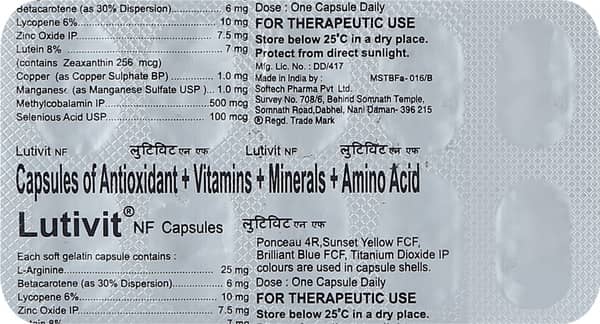 Lutivit Nf Strip Of 10 Capsules