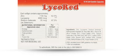 Lycored Strip Of 10 Capsules