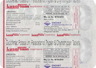 Lysoflam Strip Of 10 Tablets