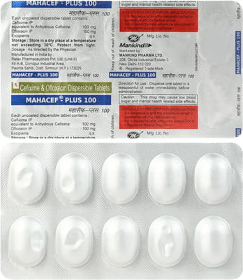 Mahacef Plus 100mg Strip Of 10 Tablets