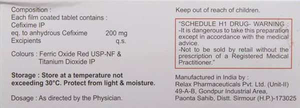 Mahacef 200Mg Strip Of 10 Tablets