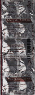 मैक्सगैलिन ईआर 75एमजी 10 टैबलेट की स्ट्रिप