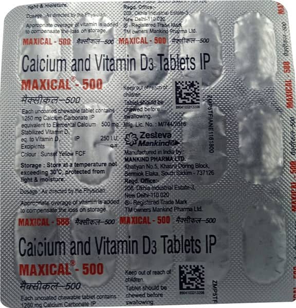 Maxical-500 Chewable Tablet