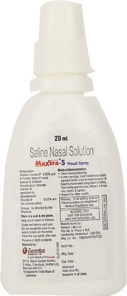 Maxtra S Bottle Of 20ml Nasal Spray