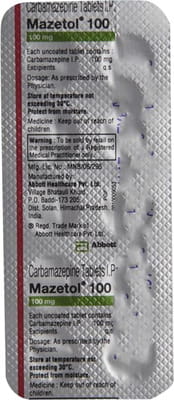 Mazetol 100mg Strip Of 10 Tablets