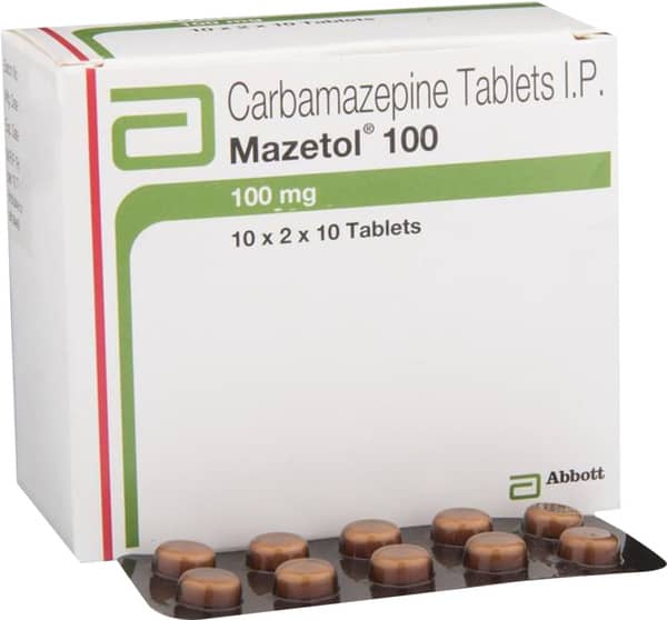 Mazetol 100mg Strip Of 10 Tablets