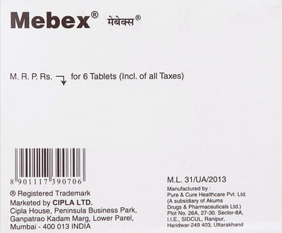 Mebex Strip Of 6 Tablets
