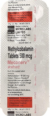 Meconerv 500mcg Strip Of 10 Tablets