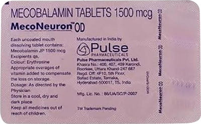 Meconeuron Od Strip Of 15 Tablets