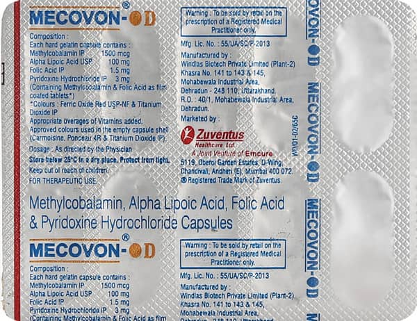 Mecovon Od Strip Of 10 Capsules