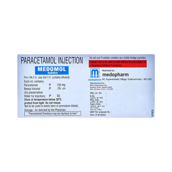 Medomol 150Mg Injection 2Ml