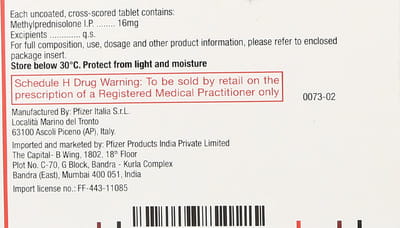 Medrol 16mg Strip Of 14 Tablets