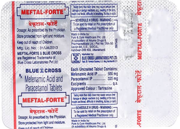 Meftal Forte Strip Of 10 Tablets