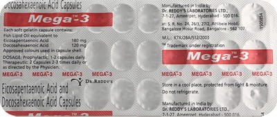 Mega 3 Strip Of 30 Capsules