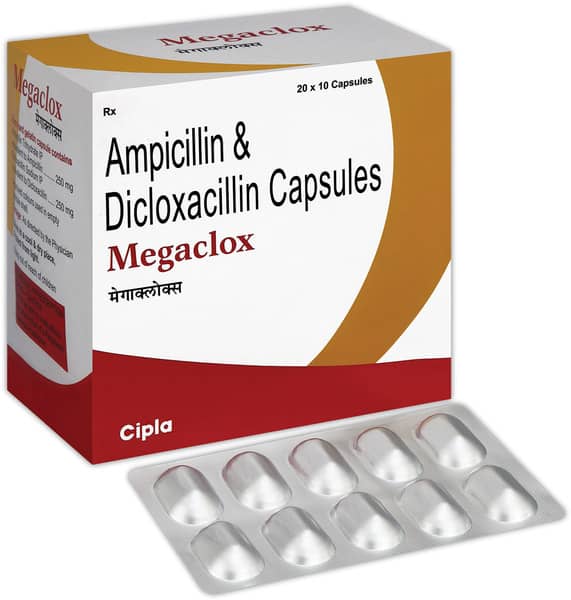 Megaclox Strip Of 10 Capsules