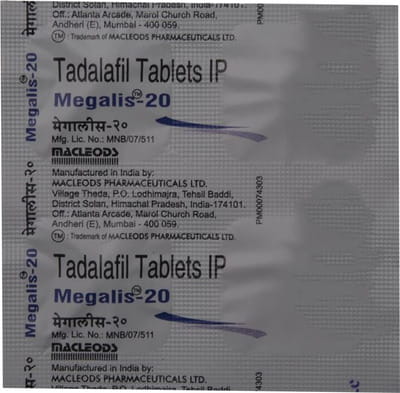 Megalis 20mg Strip Of 4 Tablets