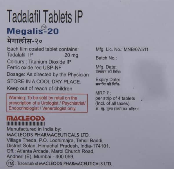 Megalis 20 Tablet