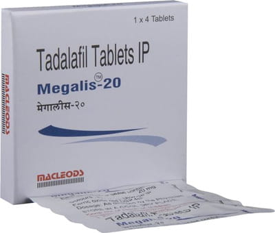 Megalis 20mg Strip Of 4 Tablets