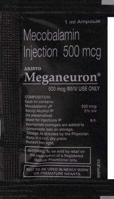 Meganeuron 500mcg Ampoule 1ml Injection