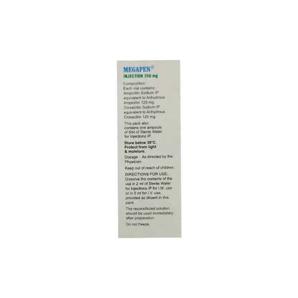 Megapen 250mg Dry Vial Of 1 Powder For Injection