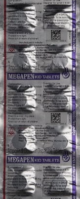 Megapen Kid Strip Of 10 Tablets