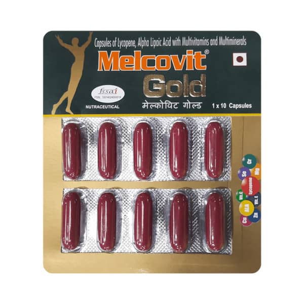 Melcovit Gold Strip Of 10 Softgel Capsules
