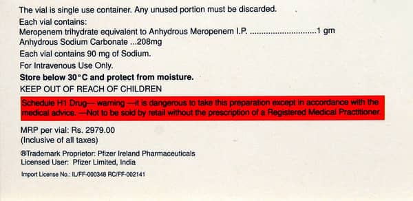 Meronem Powder For Injection