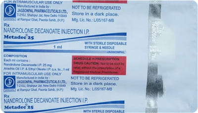 Metadec 25mg Ampoule Of 1ml Injection