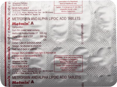 Metmin A Strip Of 10 Tablets