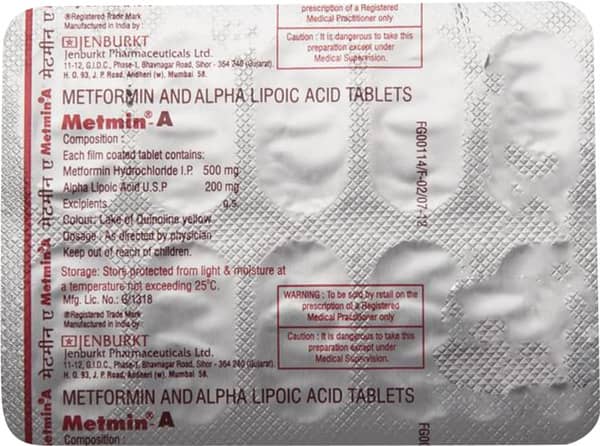 Metmin A Strip Of 10 Tablets