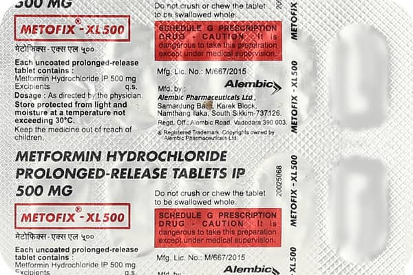 Metofix Xl 500mg Tablet