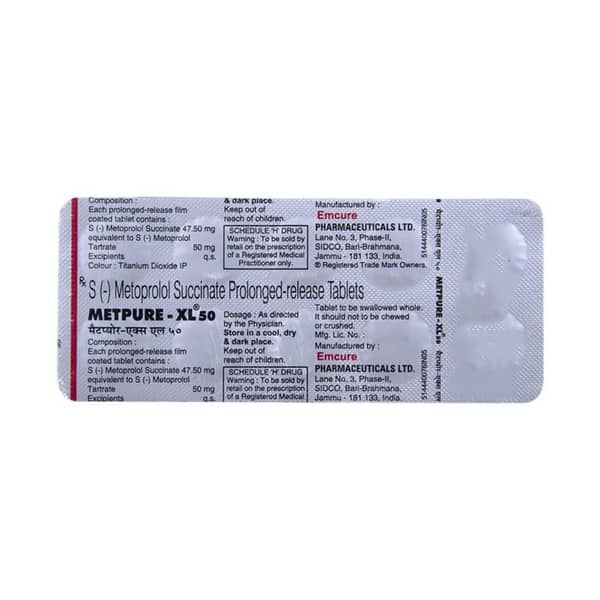 Metpure Xl 50mg Strip Of 10 Tablets