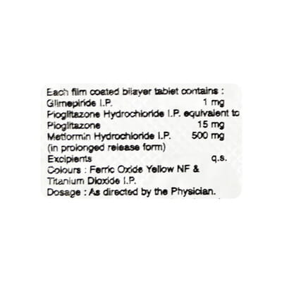 Metride Plus 1mg Strip Of 10 Tablets