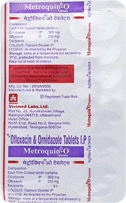 Metroquin Strip Of 10 Tablets
