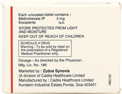 Mexate 5mg Strip Of 4 Tablets